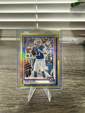 2025 Optic Neon Yellow Prizm Josh Allen 12/15 # 70 Buffalo Bills