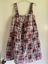 Vintage Jcrew Madras Sundress Cover Up Beach Summer Classic Size 6 $30