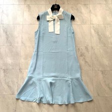 Current Red Valentino Bowtie Dress Ribbon Blue 40