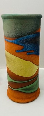 Alfa Dom Pottery Vase Matte  Glazes Southwest colors see pics