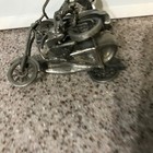 Partha Pewter 1991 skeletons on motorcycle and sidecar red crystal eyes — photo 4