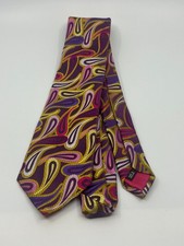 Duchamp Luxury Silk Tie Pattern Paisley Floral Hand Made in UK
