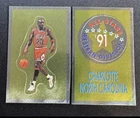 Michael Jordan 1991-92 Panini Gold Foil Sticker #190 Chicago Bulls - Rare Card