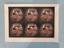 IRON MAIDEN "THE BOOK OF SOULS / TROOPER" SHEET OF 6 STICKERS