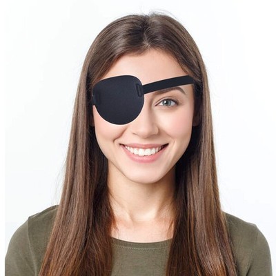 RIKEYO Eye Patches for Adults and Kids,Lazy Patch Left regular, Black 