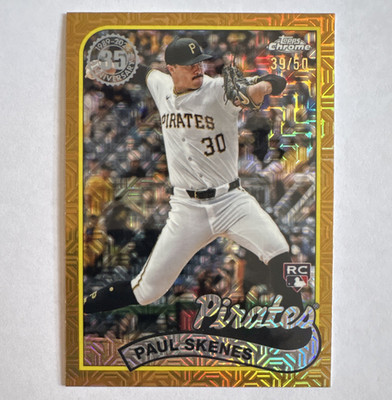 Topps Paul Skenes Pittsburgh Pirates 2024 Update 1989 Chrome Gold /50 RC