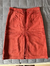 Great Condition Vintage GAP Genuine Suede Leather Skirt, Size 4, Free Shipping