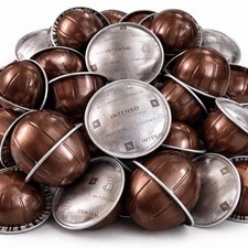 Nespresso Vertuo, Intenso, Dark Roast Coffee, 50-Count Coffee Pods LOOSE/BULK