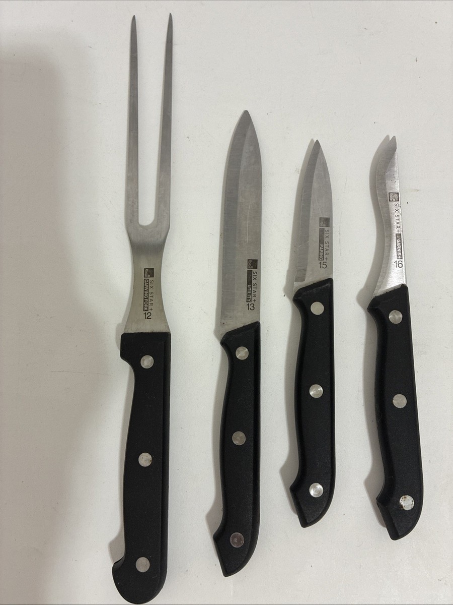 Ronco Six Star Knife Set With Block - Only Missing a Few Pieces | eBay