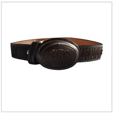 Kids Brown Leather Western Cowboy Belt Scorpion Embroidered Mexican Charro Boys