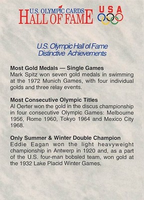1991 Impel U.S. Olympic Hall of Fame Distinctive Achievements #86 (NM)