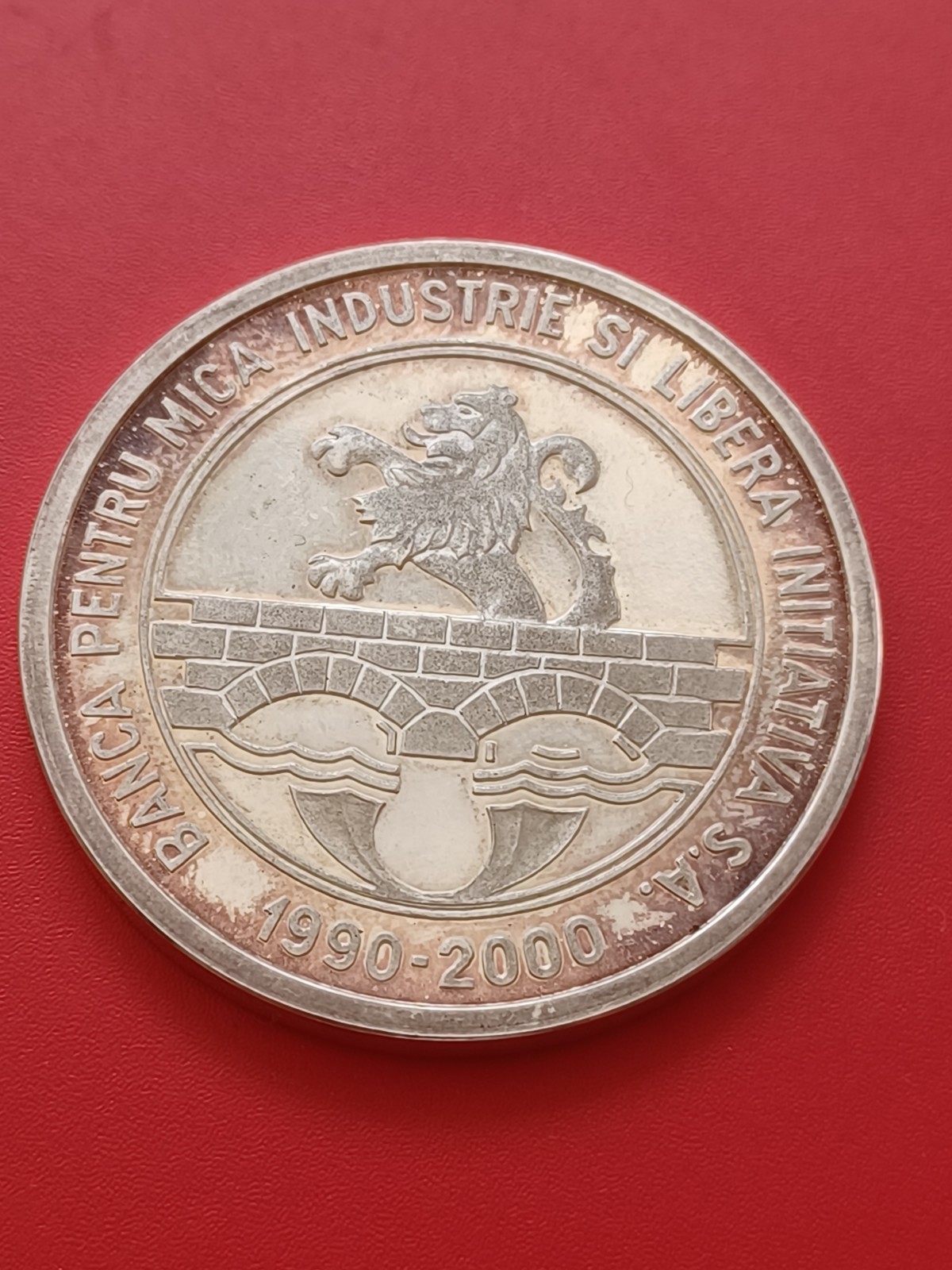 Sammlung Nachlass 27 g 925er Silbermedaille Rumänien