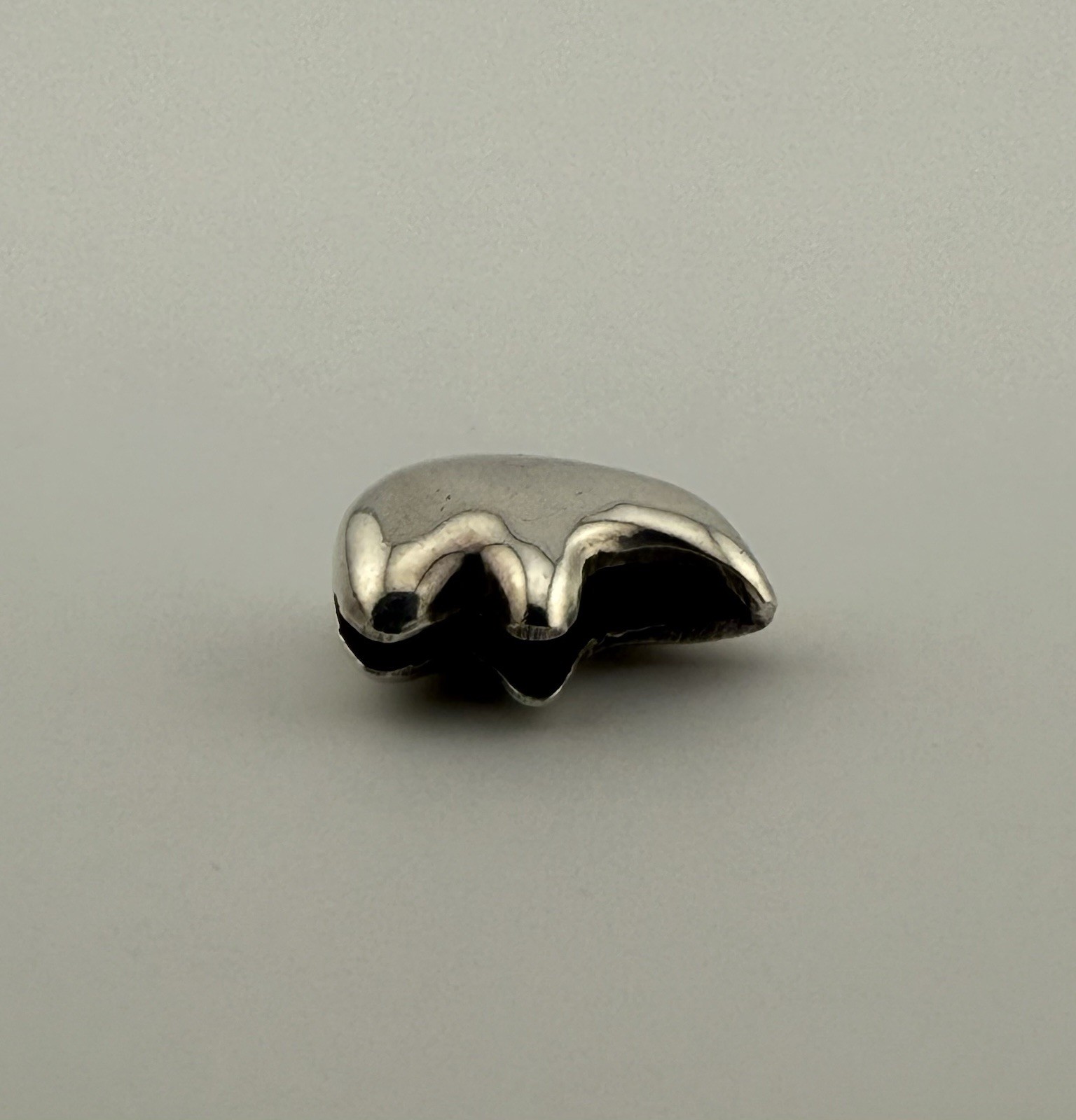 Sterling Silver Native Shadow Bear Hallow Pendant… - image 5