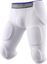 Exxact Sports Battle 7 Pad Youth Football Girdle For Boys With Cup Pocket Exxact Sports Battle 7 Pad Youth Football Girdle For Boys With Cup Pocket