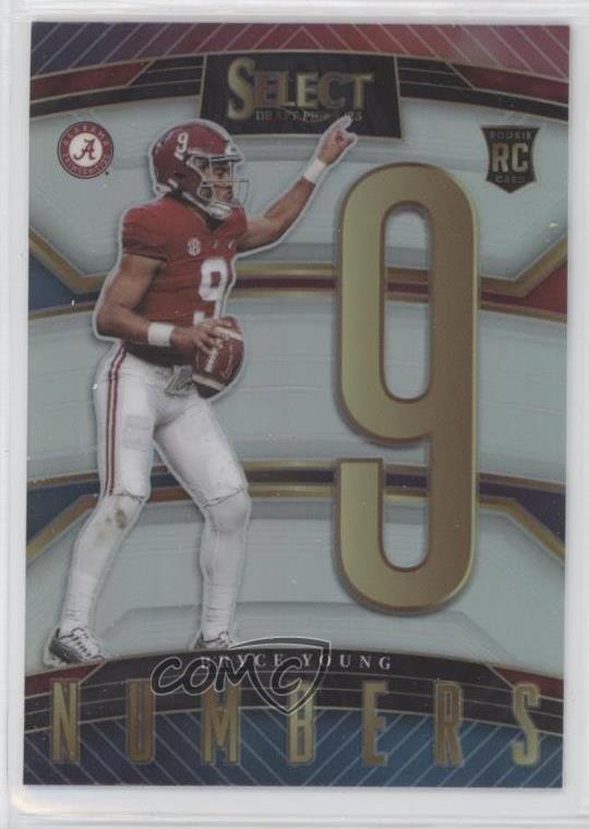 2023 Panini Select Draft Picks Numbers Silver Prizm Bryce Young #SN-BY s5j