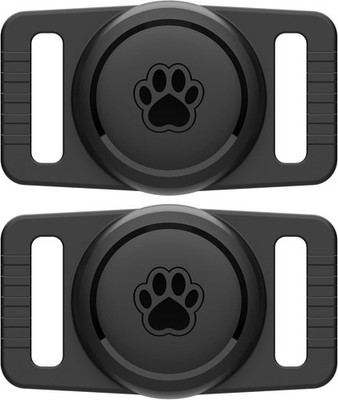 Airtag Dog Collar Holder 2 Pack,Waterproof Dog Collar Holder for Apple AirTag