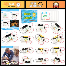 12 Bulk Electric Circuit Kit for Kids 8-12, STEM Science Projects, Light Bulb Ex