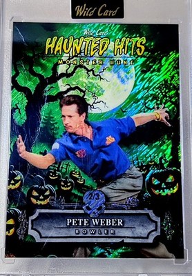 2025 Wild Card Haunted Hits-Green Rainstorm Foil-Pumpkin Patch