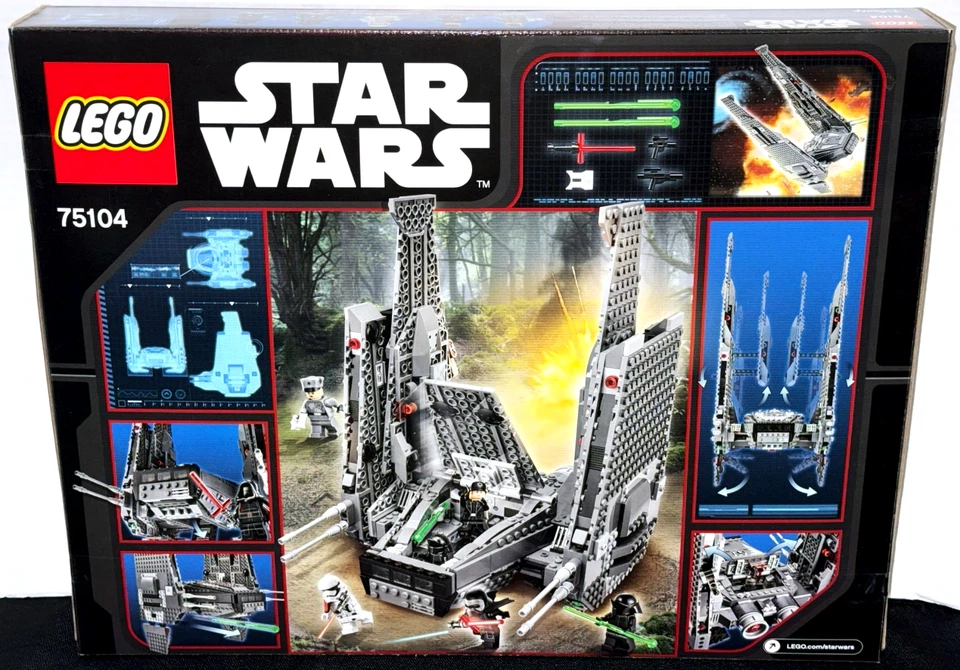 NEW! LEGO STAR WARS 75104 KYLO REN'S COMMAND SHUTTLE / EPISODE VII / DISNEY - Image 2 of 4