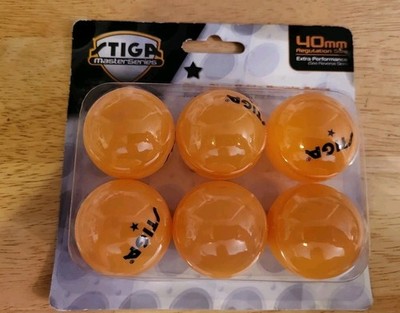 STIGA One-Star Table Tennis Balls 40mm Regulation Size Pack Of 6 New