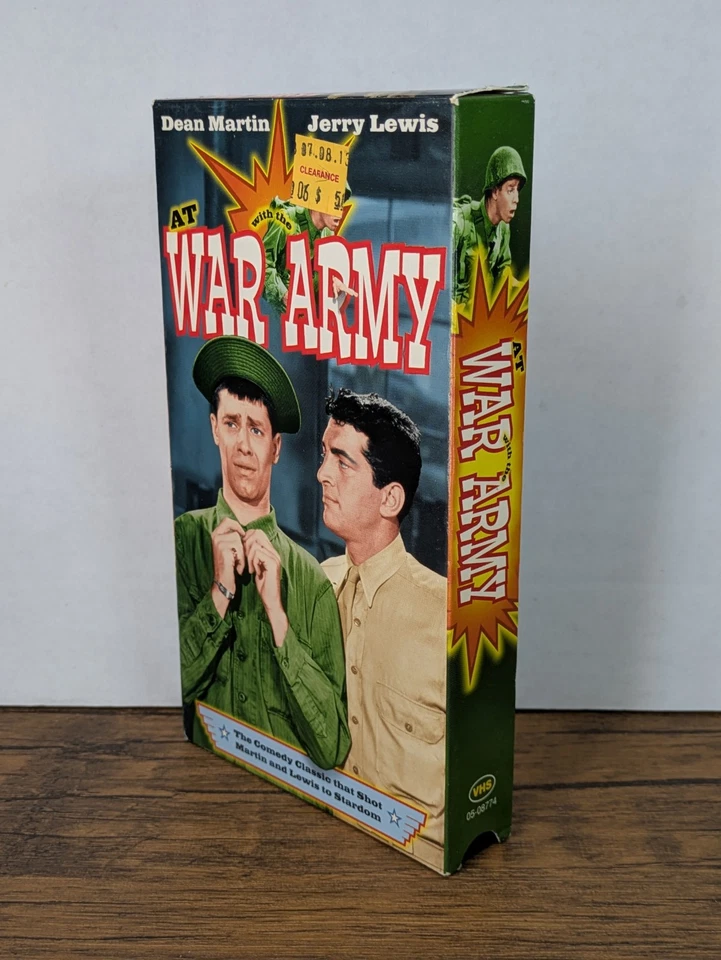 VHS Tape - 1997 At War with the Army, Dean Martin Jerry Lewis Foto 3 de 4