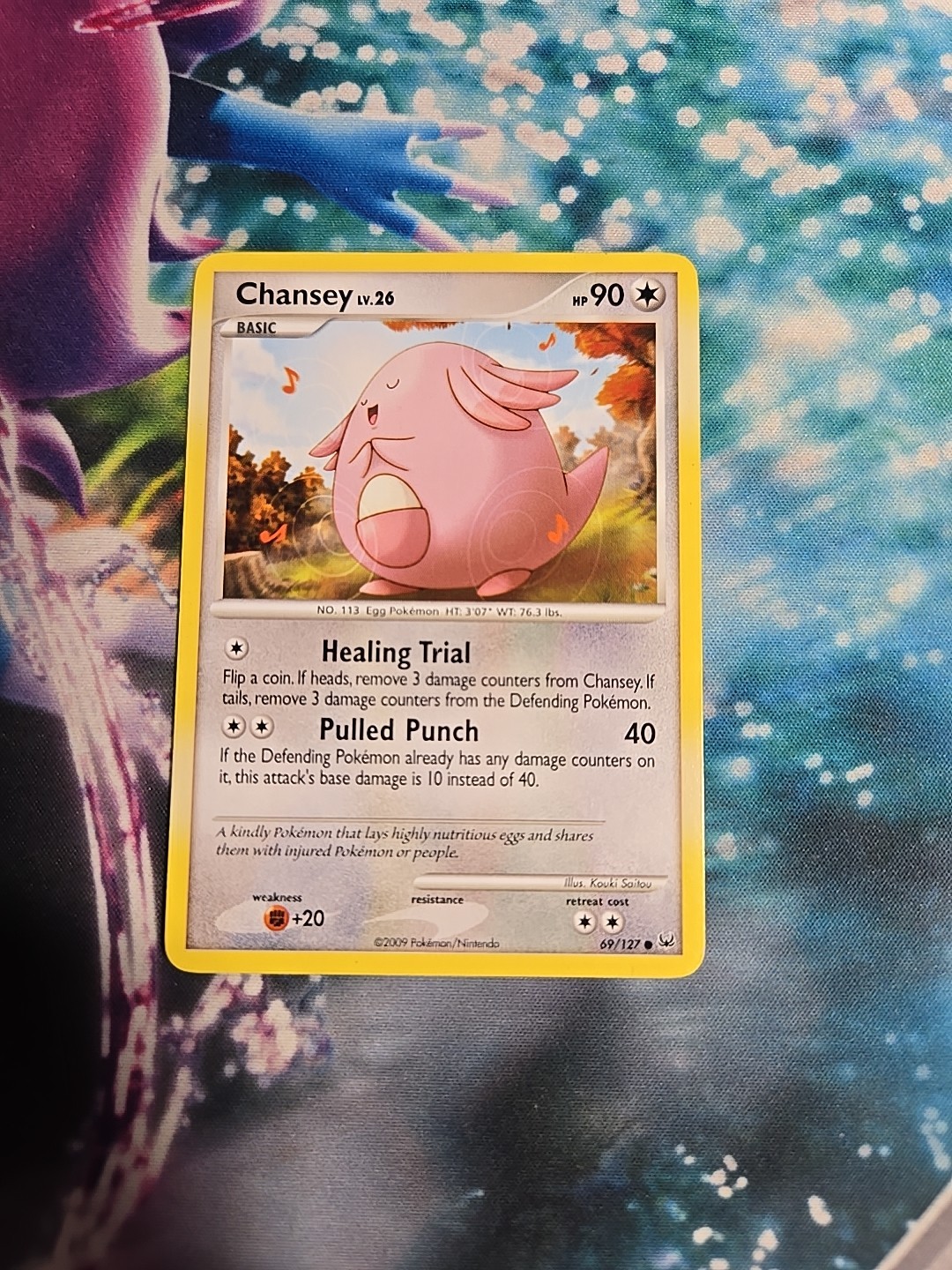 Chansey 69/127 Platinum (LP-) Pokemon TCG