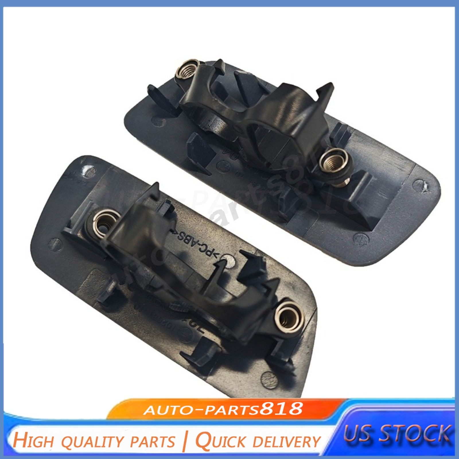2Pcs Headlight Washer Jet Cover For 10-18 Rolls-Royce Ghost Front Driver Pass