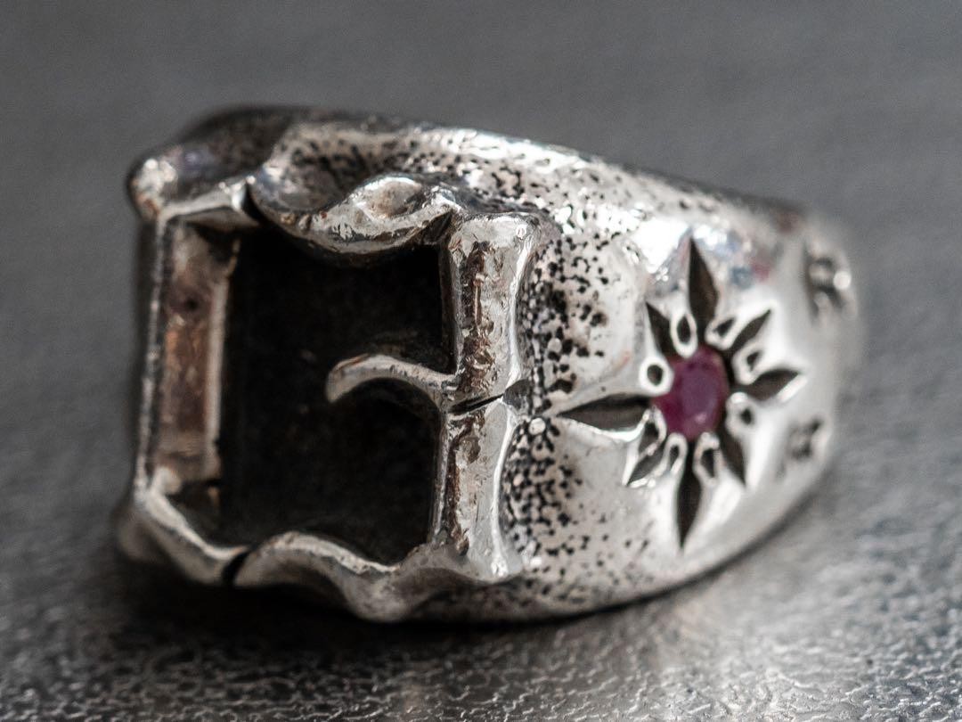 BWL Bill Wall Leather Sterling Silver 925 13 Ring with Stone