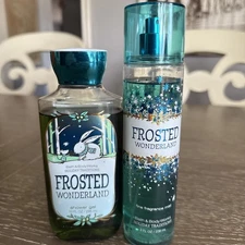 Bath & Body Works FROSTED WONDERLAND Mist ,shimmer Lotion & Shower gel Read