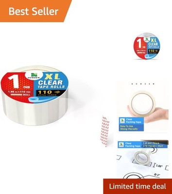 Ultra Strong Clear Packing Tape 110 Yards Long Heavy Duty Packaging