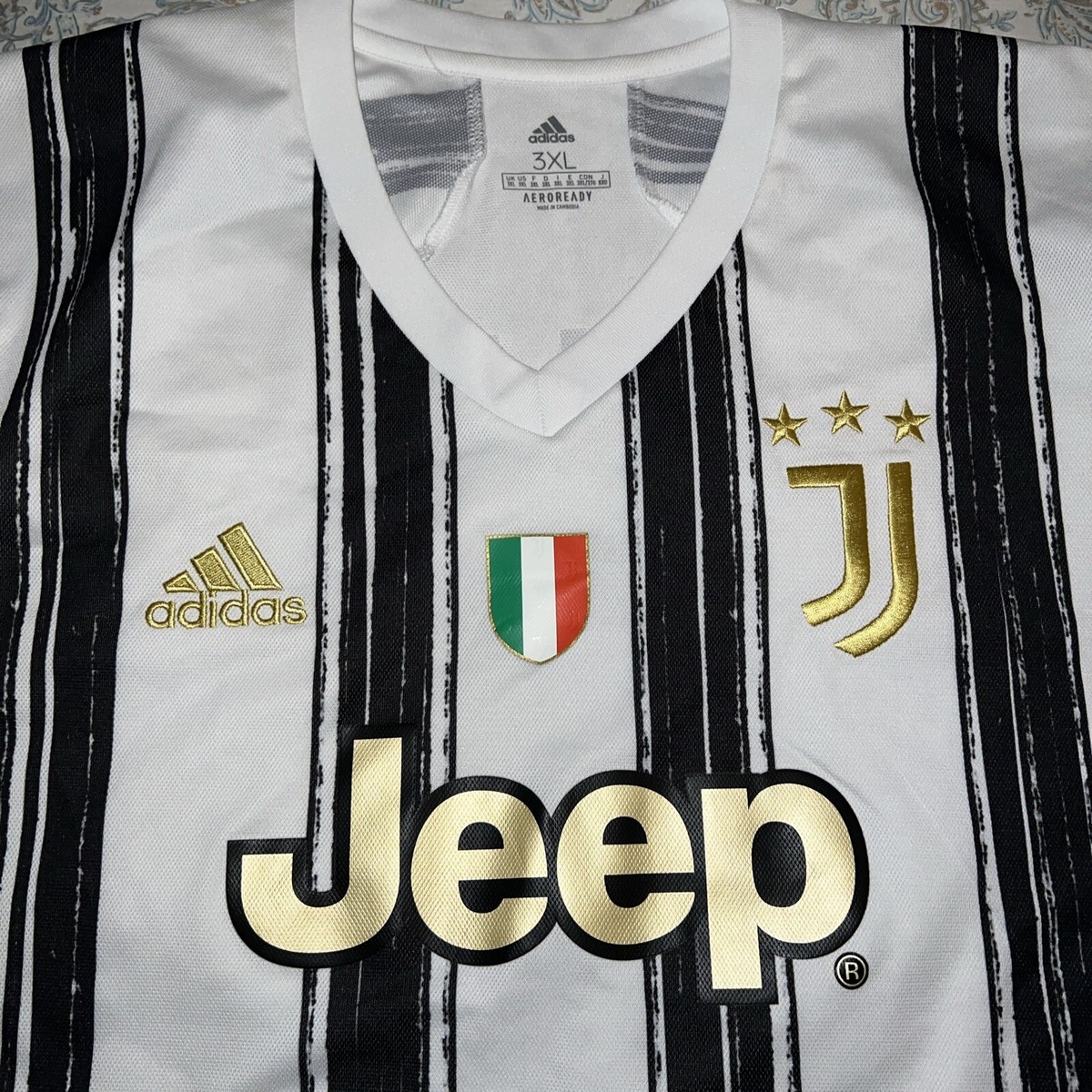 Juventus Home Jersey 20/21 DE LIGT #4 SERIE A SCUDETTO