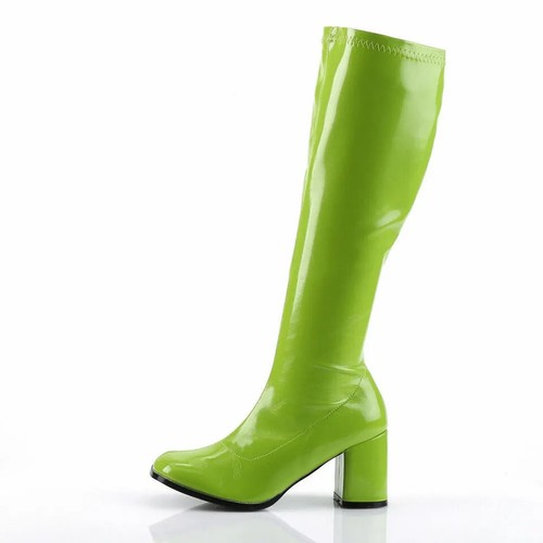 Damen Kostüm Party Go Go 1960er & 1970er Jahre Retro-Look Mädchen Absätze Stiefel - Bild 13 von 22