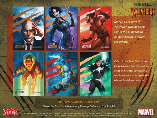 2023 Upper Deck Marvel Fleer Ultra Wolverine Hobby Box - Picture 3 of 8