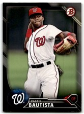 2016 BOWMAN DRAFT PICKS & PROSPECTS BLACK BORDER RAFAEL BAUTISTA /499 WASHINGTON