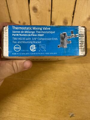 Soupape De Mélange Thermostatique Cash Acme HG135 3/8" Compression - Laiton - Neuf Avec Petit Défaut