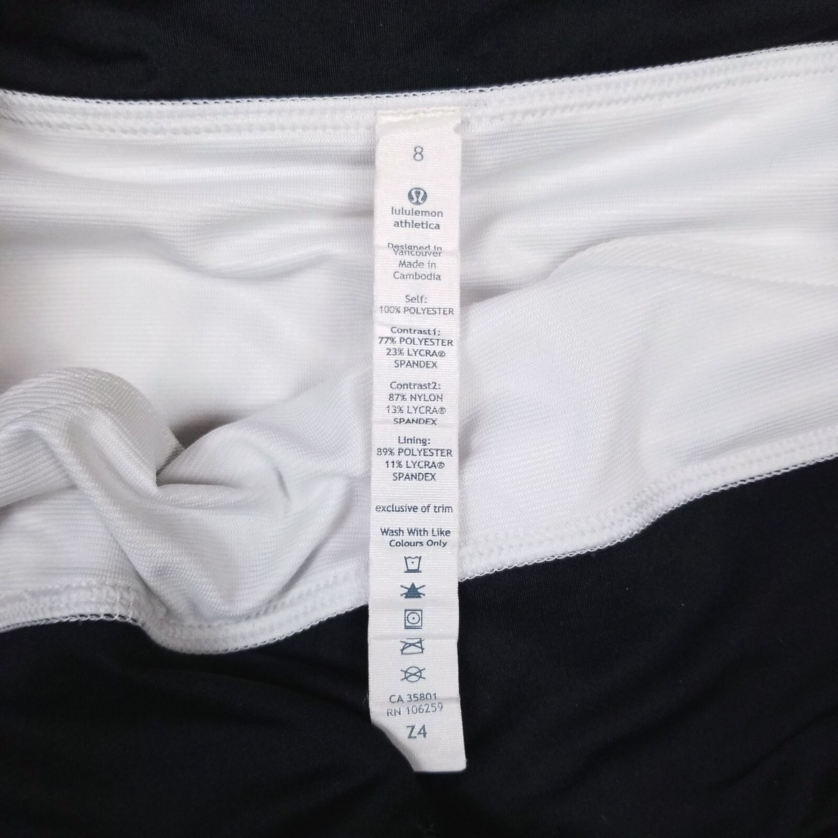 Lululemon Groovy Run Short Stripe Nimbus Vertical / Nimbus / Black Sz 8 View 2