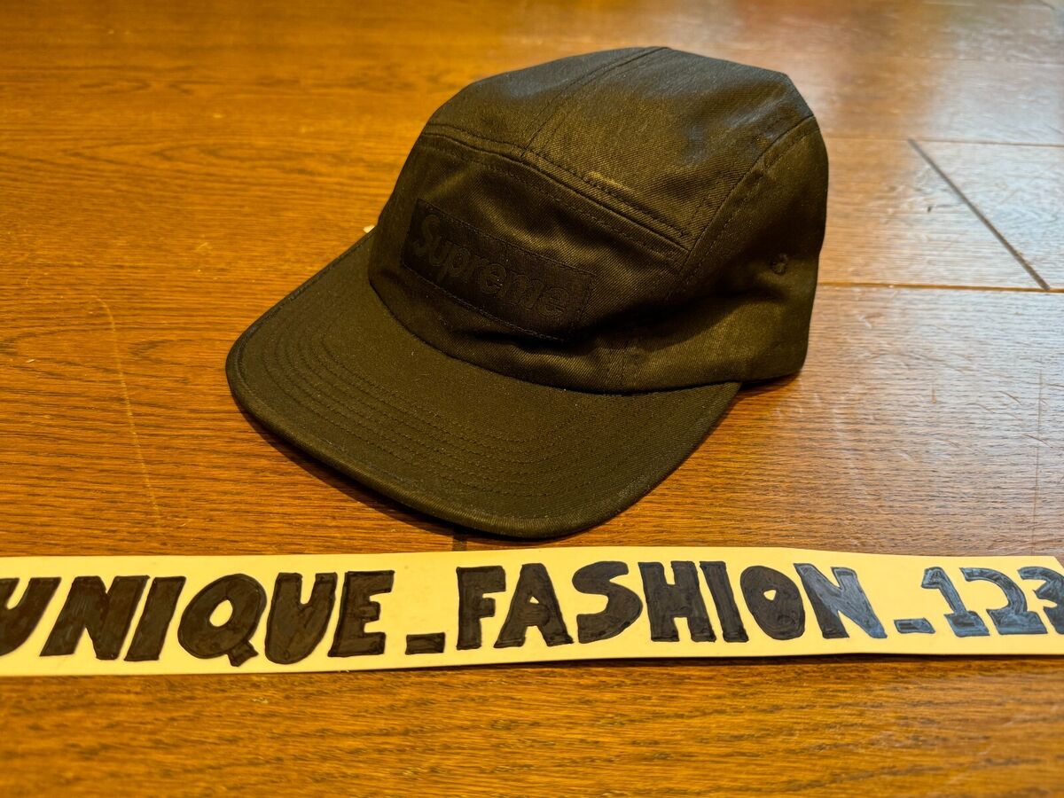 Supreme x MM6 Maison Margiela Painted Camp Cap Black Hat 5 Supreme x MM6 Maison Margiela Painted Camp Cap Black Hat 5