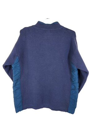 Vintage Patagonia 100% Wool Men's Pullover Quarter Zip Blue