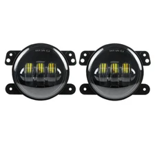 Eagle Lights 4" LED Fog Light Kit 6000K White for 2007-2018 Jeep Wrangler JK TJ