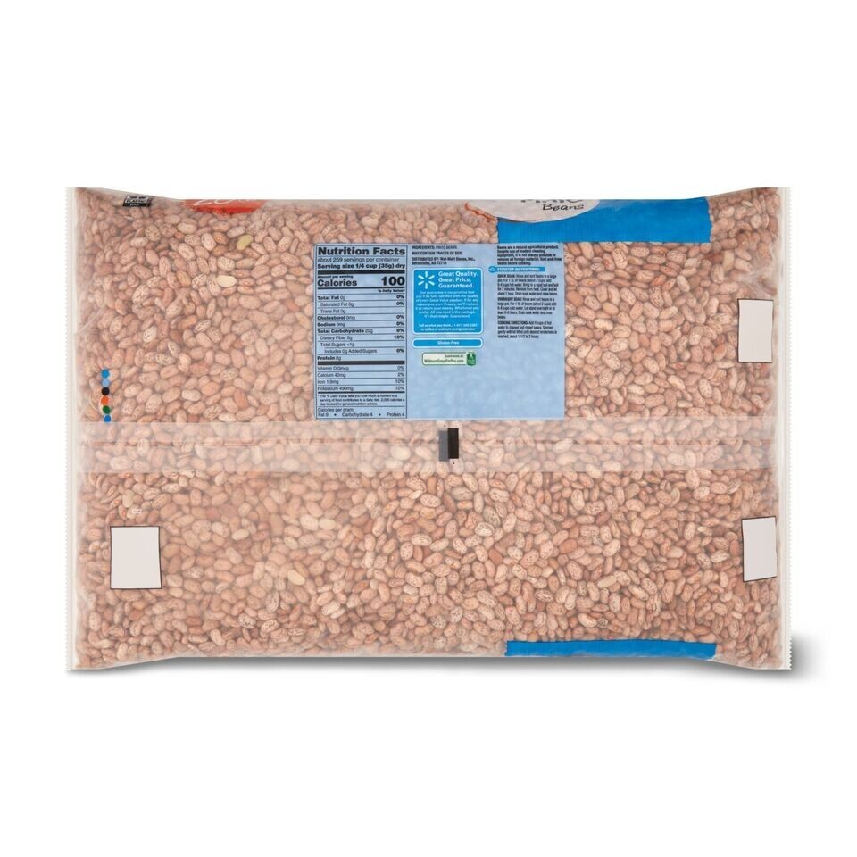Great Value Pinto Beans, Gluten free, Dried pinto beans, 20 lb eBay