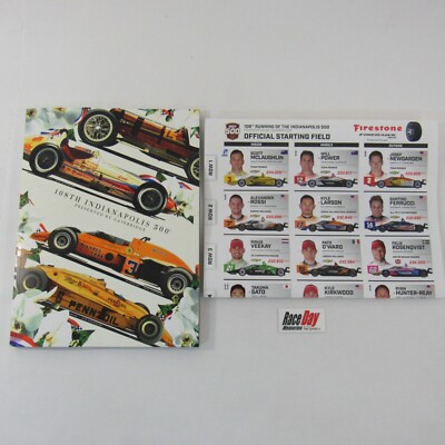 2024 Indy 500 Souvenir Program W/ Starting LineUp Insert - Sonsio Grand Prix New