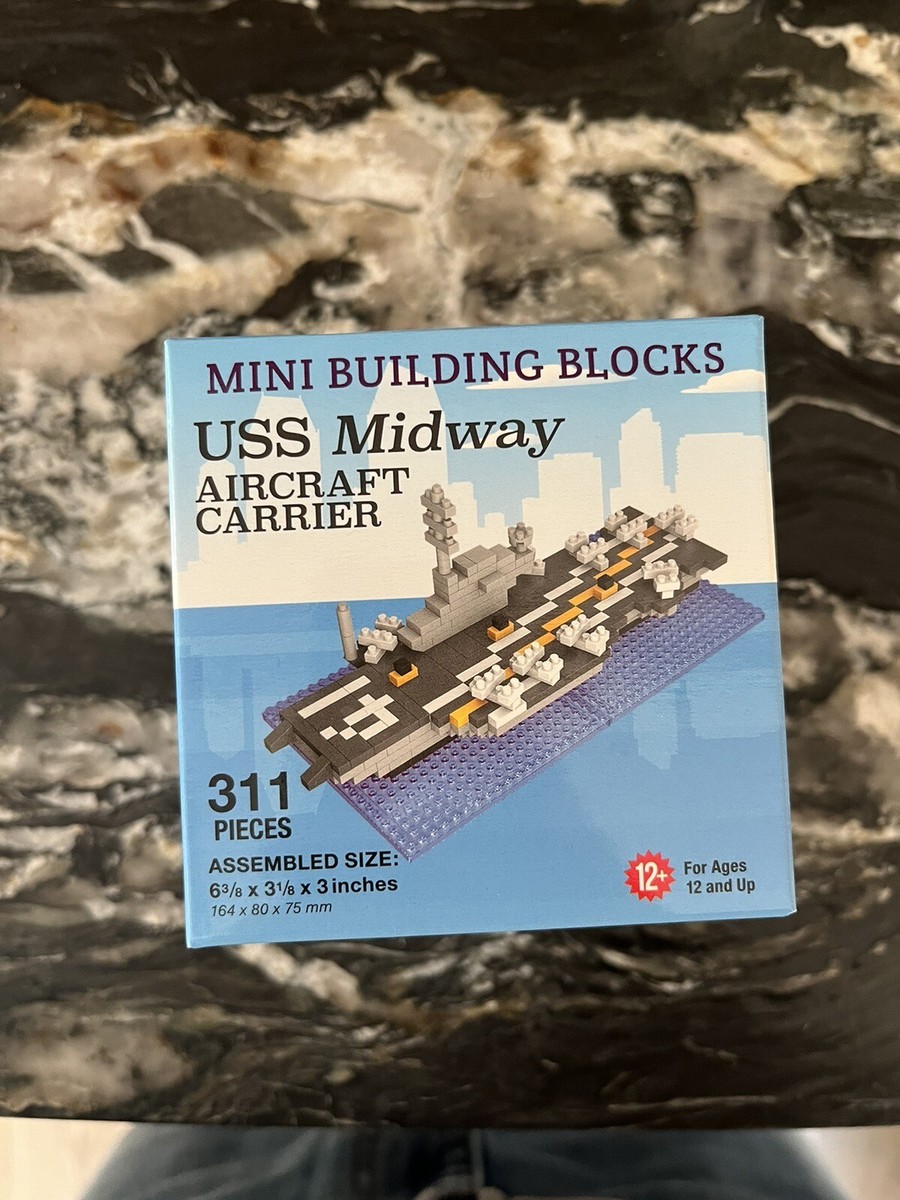 mini building blocks USS Midway Aircraft Carrier