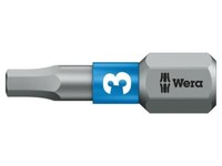 "05056683001 Bit Sechskant Hex 3 Mm L. Ges: 25Mm Befestigung: 1/4\" (D6,3 Mm) Wera"