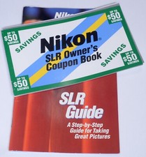 Nikon SLR Camera Guide Photography Magazine Book Brochure