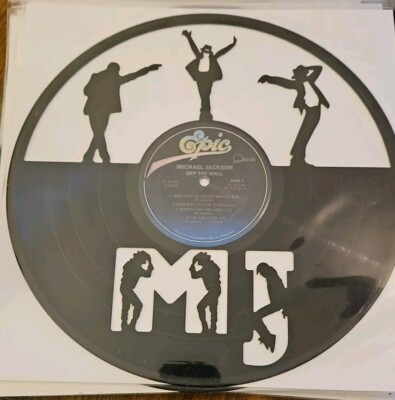 MICHAEL JACKSON VINYL LASER ETCHED CUTOUT RECORD ART OFF THE WALL