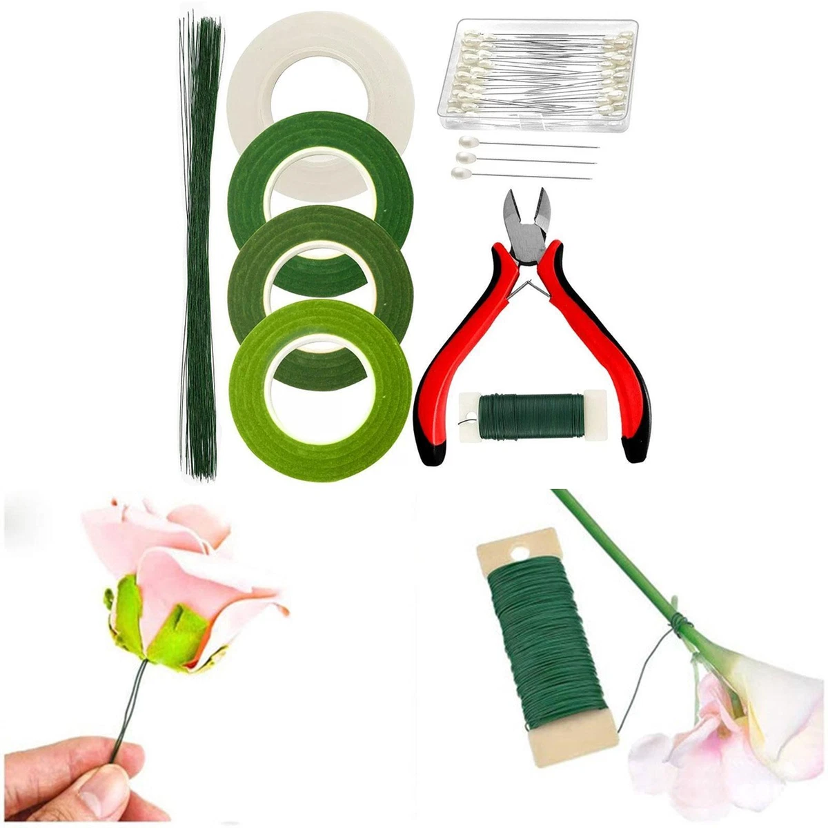 Floral Arrangement Tool Kit Stem Wire Florist Supplies DIY Wedding Bouquet  Kit