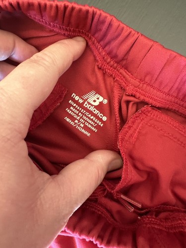 Vintage Y2K New Balance Red Track Pants Spell Out Size Medium - Picture 6 of 6