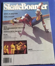 SKATEBOARDER MAGAZINE-DECEMBER 1979   HESTER AT WHITTIER  CAPITOLA  VICKI VICKER