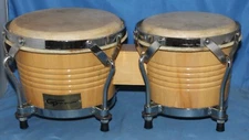 Groove Percussion Bongo Drum Set Two Hand Drums Instrument