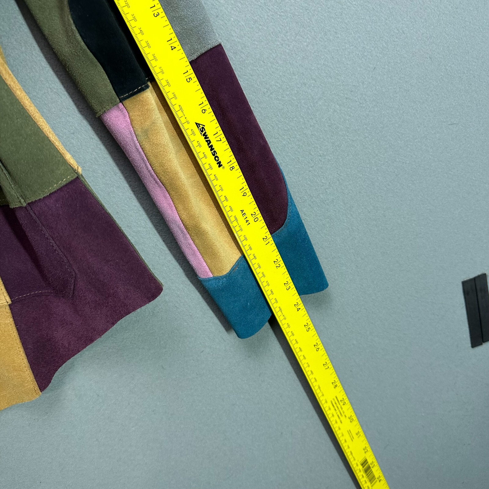 Penelope Chilvers Suede Leather Patchwork Shirt J… - image 14